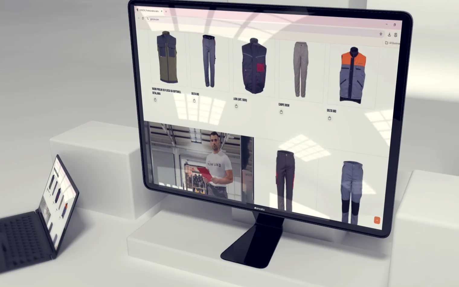 Web platform portfolio for GONČIN d.o.o. – multilingual website, product catalog and quotation system