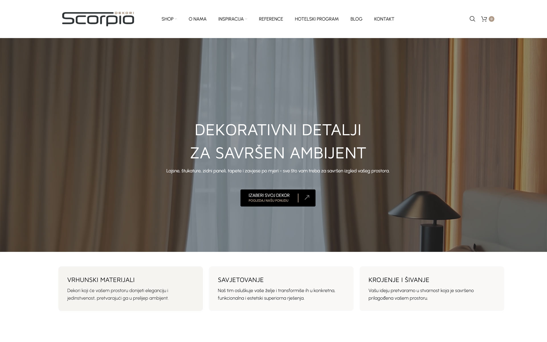 Scorpio Dekori eShop – Web Design & SEO
