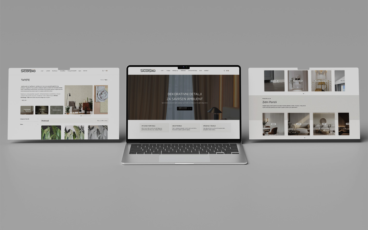 Scorpio Dekori E-commerce Web Design